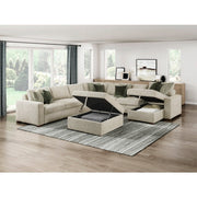 8548-2ACL Convertible Armless 2-Seater with Pull-out Bed and Click Motion Back - 8548-2ACL