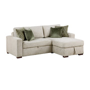8548*3VC15ACLA (3)2-Piece Sectional with Reversible Chaise, Pull-out Bed and Hidden Storage, Click Motion Back - 8548*3VC15ACLA