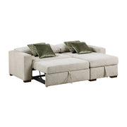 8548*3VC15ACLA (3)2-Piece Sectional with Reversible Chaise, Pull-out Bed and Hidden Storage, Click Motion Back - 8548*3VC15ACLA