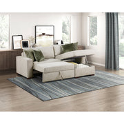8548*3VC15ACLA (3)2-Piece Sectional with Reversible Chaise, Pull-out Bed and Hidden Storage, Click Motion Back - 8548*3VC15ACLA