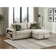 8548*3VC15ACLA2 (3)2-Piece Sectional with Reversible Chaise, Pull-out Bed and Hidden Storage, Click Motion Back - 8548*3VC15ACLA2