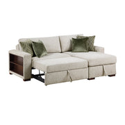 8548*3VC15ACLA2 (3)2-Piece Sectional with Reversible Chaise, Pull-out Bed and Hidden Storage, Click Motion Back - 8548*3VC15ACLA2