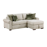 8548*3VC15ACLA4 (3)2-Piece Sectional with Reversible Chaise, Pull-out Bed and Hidden Storage, Click Motion Back - 8548*3VC15ACLA4