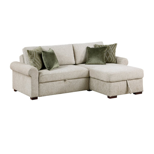 8548*3VC15ACLA4 (3)2-Piece Sectional with Reversible Chaise, Pull-out Bed and Hidden Storage, Click Motion Back - 8548*3VC15ACLA4
