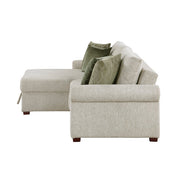 8548*3VC15ACLA4 (3)2-Piece Sectional with Reversible Chaise, Pull-out Bed and Hidden Storage, Click Motion Back - 8548*3VC15ACLA4