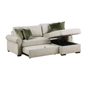 8548*3VC15ACLA4 (3)2-Piece Sectional with Reversible Chaise, Pull-out Bed and Hidden Storage, Click Motion Back - 8548*3VC15ACLA4