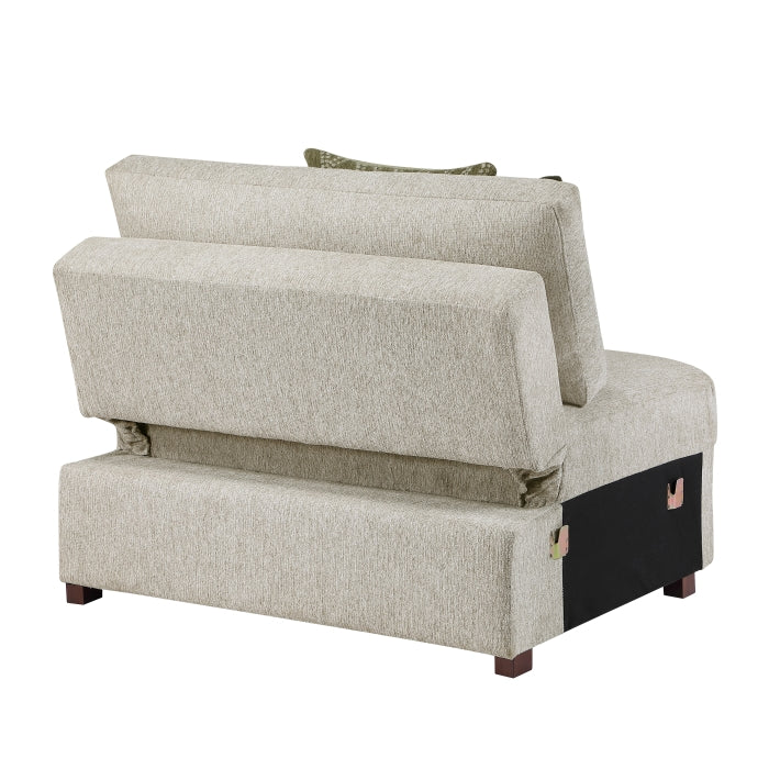 8548*3VC15ACLA4 (3)2-Piece Sectional with Reversible Chaise, Pull-out Bed and Hidden Storage, Click Motion Back - 8548*3VC15ACLA4