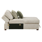 8548*3VC15ACLA4 (3)2-Piece Sectional with Reversible Chaise, Pull-out Bed and Hidden Storage, Click Motion Back - 8548*3VC15ACLA4