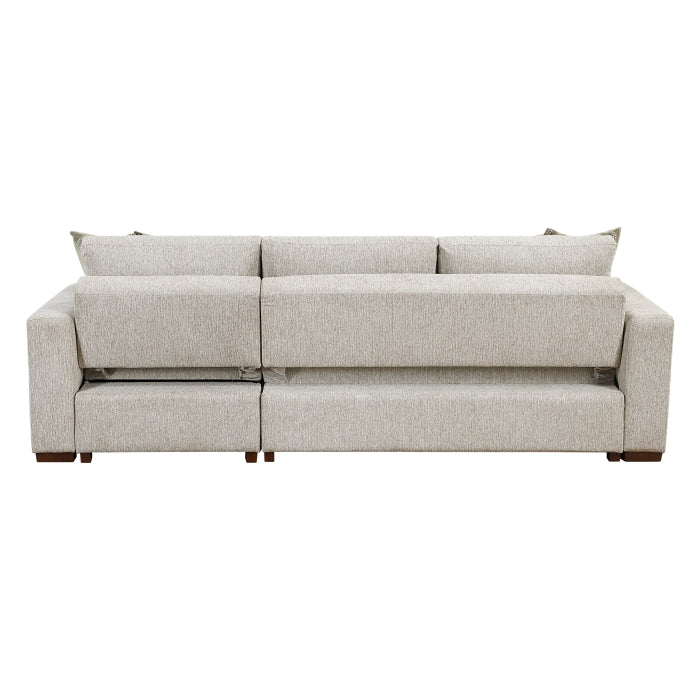 8548*3VC2AA (3)2-Piece Sectional with Convertible and Reversible Chaise,  Hidden Storage, Click Motion Back - 8548*3VC2AA