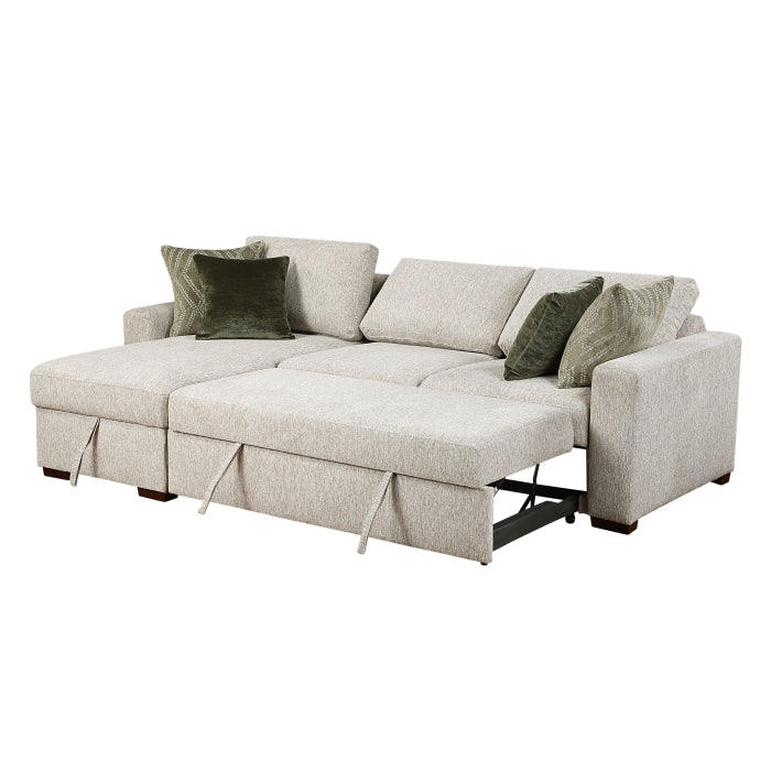 8548*3VC2AA (3)2-Piece Sectional with Convertible and Reversible Chaise,  Hidden Storage, Click Motion Back - 8548*3VC2AA