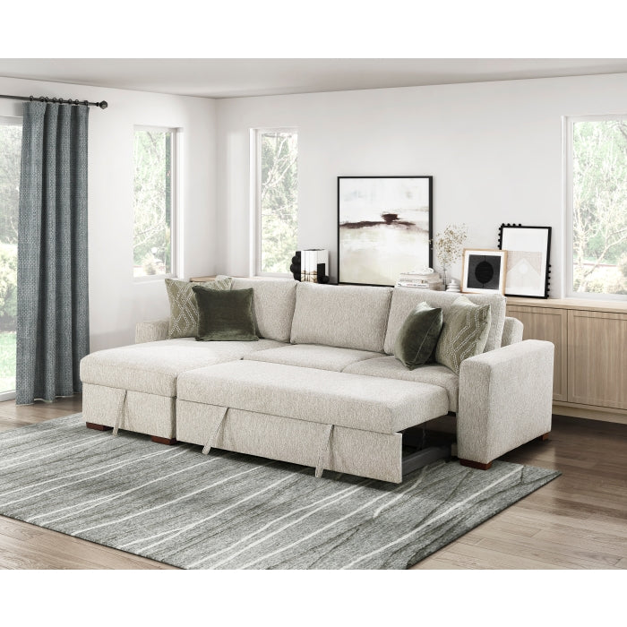 8548*3VC2AA (3)2-Piece Sectional with Convertible and Reversible Chaise,  Hidden Storage, Click Motion Back - 8548*3VC2AA