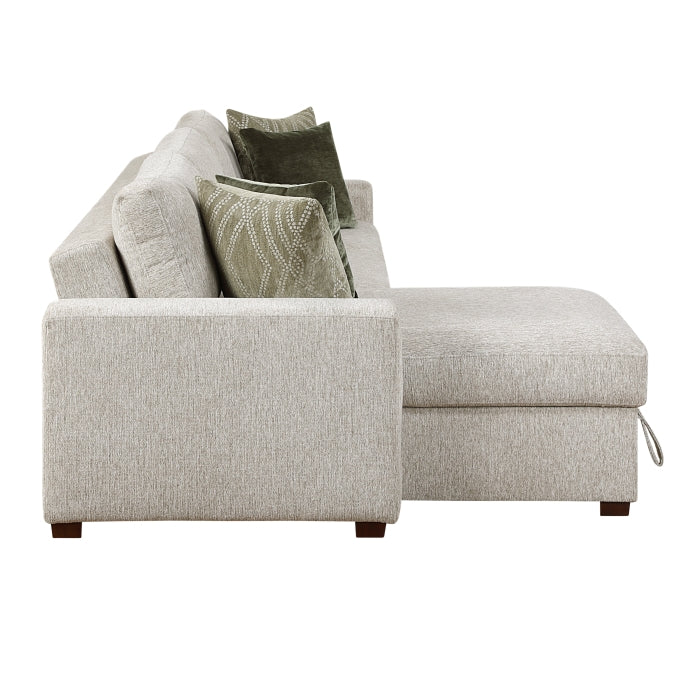 8548*3VC2AA (3)2-Piece Sectional with Convertible and Reversible Chaise,  Hidden Storage, Click Motion Back - 8548*3VC2AA