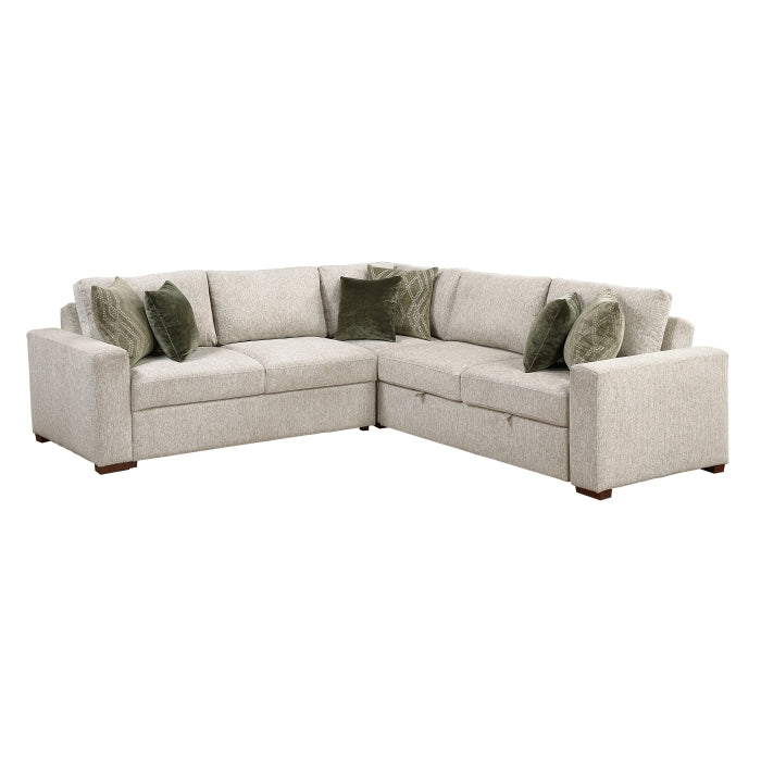 8548*42ACLCR2AA (4)3-Piece Sectional with Pull-out Bed - 8548*42ACLCR2AA