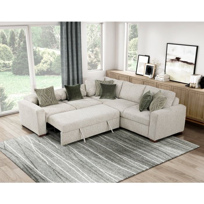 8548*42ACLCR2AA (4)3-Piece Sectional with Pull-out Bed - 8548*42ACLCR2AA