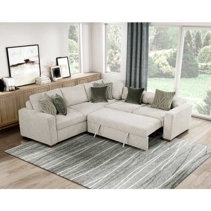 8548*42ACLCR2AA (4)3-Piece Sectional with Pull-out Bed - 8548*42ACLCR2AA