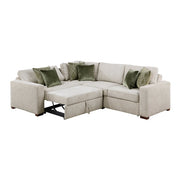8548*4SC15ACLA (4)3-Piece Sectional with Pull-out Bed and Click Motion Back - 8548*4SC15ACLA