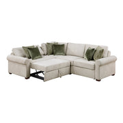 8548*4SC15ACLA4 (4)3-Piece Sectional with Pull-out Bed and Click Motion Back - 8548*4SC15ACLA4