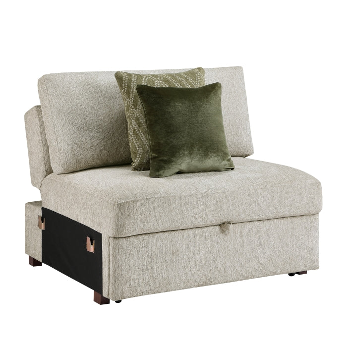 8548*4SC15ACLA4 (4)3-Piece Sectional with Pull-out Bed and Click Motion Back - 8548*4SC15ACLA4