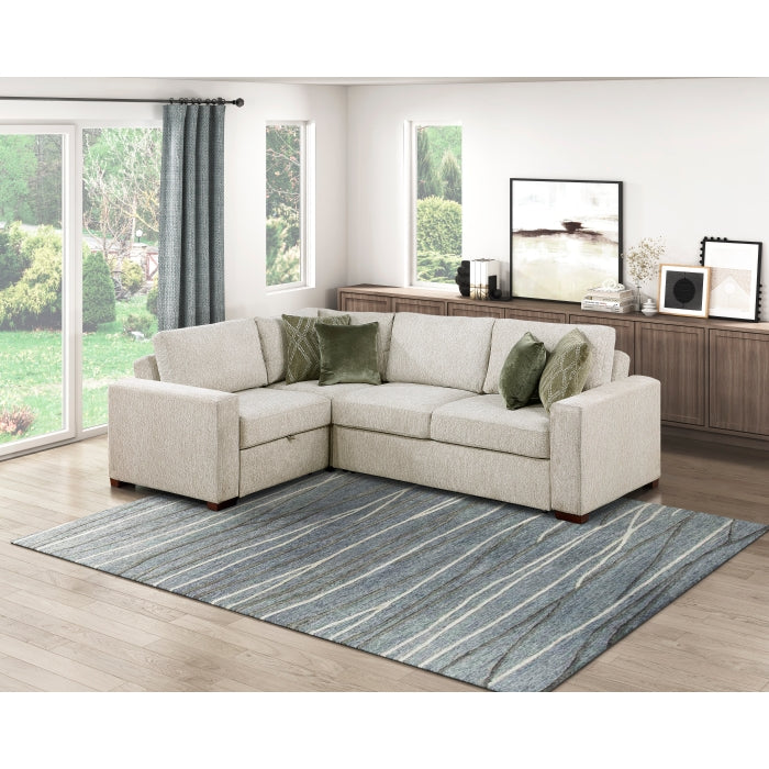 8548*4SCACCLA (4)3-Piece Sectional with Pull-out Bed and Click Motion Back - 8548*4SCACCLA