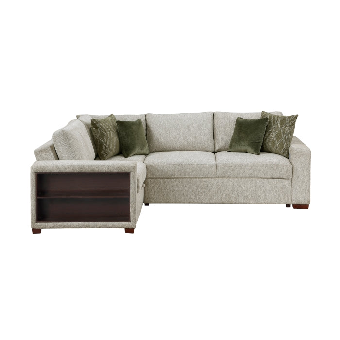 8548*4SCACCLA2 (4)3-Piece Sectional with Pull-out Bed and Click Motion Back - 8548*4SCACCLA2