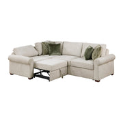 8548*4SCACCLA4 (4)3-Piece Sectional with Pull-out Bed and Click Motion Back - 8548*4SCACCLA4