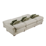 8548*4VC15ACLA4 (4)3-Piece Sectional with Two Reversible Chaises, Pull-out Bed, Hidden Storage, Click Motion Back and Two Roll Arms - 8548*4VC15ACLA4