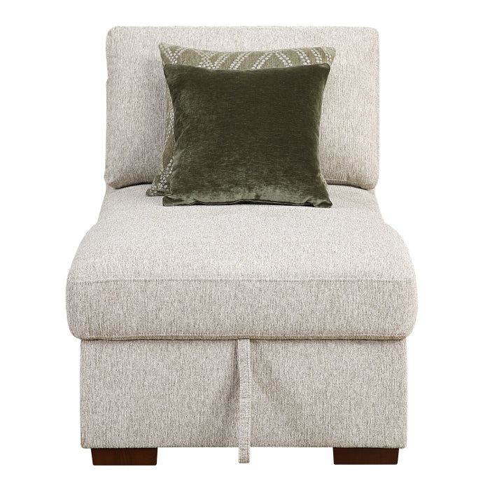 8548*4VC15ACLA4 (4)3-Piece Sectional with Two Reversible Chaises, Pull-out Bed, Hidden Storage, Click Motion Back and Two Roll Arms - 8548*4VC15ACLA4