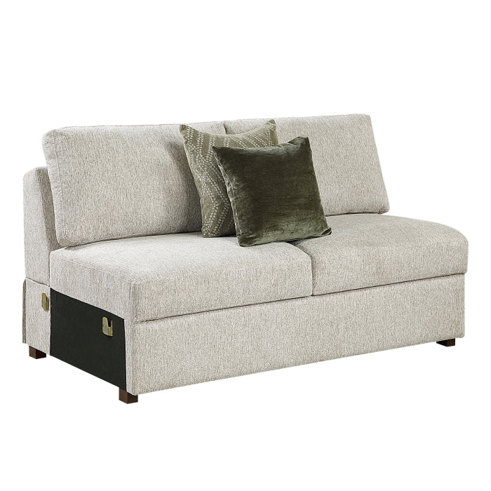 8548*4VC2AAOT (4)3-Piece Sectional with Convertible and Reversible Chaise,  Hidden Storage, Click Motion Back and Ottoman - 8548*4VC2AAOT