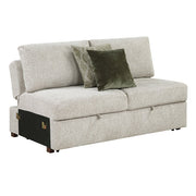 8548*4VC2ACLAOT (4)3-Piece Sectional with Reversible Chaise, Pull-out Bed, Hidden Storage and Ottoman, Click Motion Back - 8548*4VC2ACLAOT