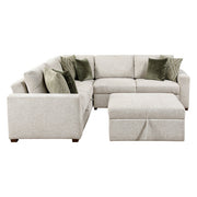 8548*52ACLCR2AAOT (5)4-Piece Sectional with Pull-out Bed and Ottoman - 8548*52ACLCR2AAOT