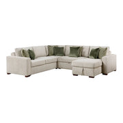 8548*5SC15ACLA (5)4-Piece Sectional with Reversible Chaise, Pull-out Bed, Hidden Storage and Click Motion Back - 8548*5SC15ACLA