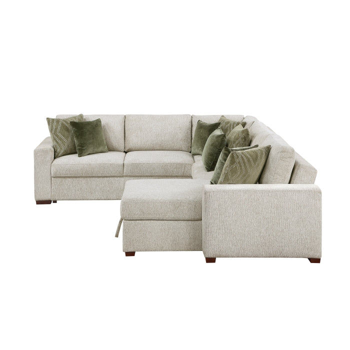 8548*5SC15ACLA (5)4-Piece Sectional with Reversible Chaise, Pull-out Bed, Hidden Storage and Click Motion Back - 8548*5SC15ACLA