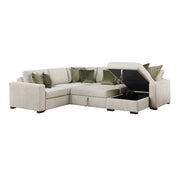 8548*5SC15ACLA (5)4-Piece Sectional with Reversible Chaise, Pull-out Bed, Hidden Storage and Click Motion Back - 8548*5SC15ACLA