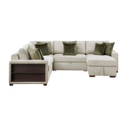 8548*5SC15ACLA2 (5)4-Piece Sectional with Reversible Chaise, Pull-out Bed, Hidden Storage and Click Motion Back - 8548*5SC15ACLA2