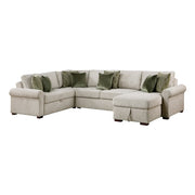 8548*5SC15ACLA4 (5)4-Piece Sectional with Reversible Chaise, Pull-out Bed, Hidden Storage and Click Motion Back - 8548*5SC15ACLA4