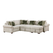 8548*5SC15ACLA4 (5)4-Piece Sectional with Reversible Chaise, Pull-out Bed, Hidden Storage and Click Motion Back - 8548*5SC15ACLA4