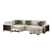 8548*5SCACCLA2 (5)4-Piece Sectional with Reversible Chaise, Pull-out Bed, Hidden Storage and Click Motion Back - 8548*5SCACCLA2