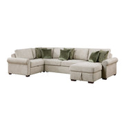 8548*5SCACCLA4 (5)4-Piece Sectional with Reversible Chaise, Pull-out Bed, Hidden Storage and Click Motion Back - 8548*5SCACCLA4