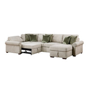 8548*5SCACCLA4 (5)4-Piece Sectional with Reversible Chaise, Pull-out Bed, Hidden Storage and Click Motion Back - 8548*5SCACCLA4