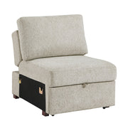 8548*5SCACCLA4 (5)4-Piece Sectional with Reversible Chaise, Pull-out Bed, Hidden Storage and Click Motion Back - 8548*5SCACCLA4