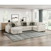 8548*5VC2ACLCRACA (5)4-Piece Sectional with Reversible Chaise, Pull-out Bed and Hidden Storage - 8548*5VC2ACLCRACA
