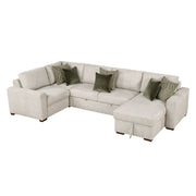 8548*5VC2ACLCRACA (5)4-Piece Sectional with Reversible Chaise, Pull-out Bed and Hidden Storage - 8548*5VC2ACLCRACA