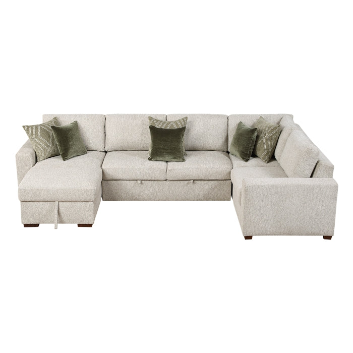8548*5VC2ACLCRACA (5)4-Piece Sectional with Reversible Chaise, Pull-out Bed and Hidden Storage - 8548*5VC2ACLCRACA
