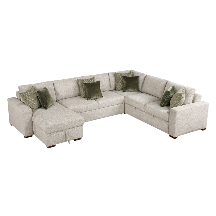 8548*5VC2ACR2ACLA (5)4-Piece Sectional with Reversible Chaise, Pull-out Bed and Hidden Storage - 8548*5VC2ACR2ACLA