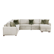8548*6SC15ACLA (6)5-Piece Sectional with Reversible Chaise, Pull-out Bed, Hidden Storage and Click Motion Back - 8548*6SC15ACLA