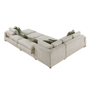 8548*6SC15ACLA (6)5-Piece Sectional with Reversible Chaise, Pull-out Bed, Hidden Storage and Click Motion Back - 8548*6SC15ACLA