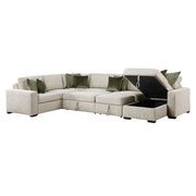 8548*6SC15ACLA (6)5-Piece Sectional with Reversible Chaise, Pull-out Bed, Hidden Storage and Click Motion Back - 8548*6SC15ACLA