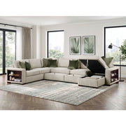 8548*6SC15ACLA2 (6)5-Piece Sectional with Reversible Chaise, Pull-out Bed, Hidden Storage and Click Motion Back - 8548*6SC15ACLA2