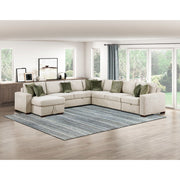 8548*6SCACCLA (6)5-Piece Sectional with Reversible Chaise, Pull-out Bed, Hidden Storage and Click Motion Back - 8548*6SCACCLA