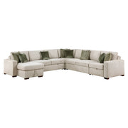 8548*6SCACCLA (6)5-Piece Sectional with Reversible Chaise, Pull-out Bed, Hidden Storage and Click Motion Back - 8548*6SCACCLA